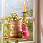 Kerzenhalter Nashorn, Affe & Ananas Pyramide