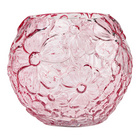 Vase mit Blumendekor rosa 16 cm Höhe
