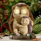 Solar Dekofigur "Igel mit Baby"