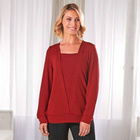 Feinstrick-Pullover "Bea" rot