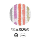 Castell Baumwoll Seersucker Bettwäsche Längsstreifen rot, 1x 155x220 cm + 1x 80x80 cm