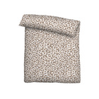 Castell Baumwoll Seersucker Bettwäsche Leo taupe, 1x 135x200 cm + 1x 80x80 cm