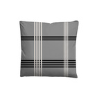 Castell Baumwoll Renforce Bettwäsche Karo-Streifen sturmgrau, 1x 155x220 cm + 1x 80x80 cm