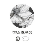 Castell Baumwoll Renforce Bettwäsche Blüten titanium, 1x 135x200 cm + 1x 80x80 cm