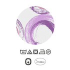 Castell Baumwoll Renforce Bettwäsche Kreise viola, 1x 155x220 cm + 1x 80x80 cm