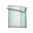 Castell Baumwoll Renforce Bettwäsche Längsmuster mint, 1x 135x200 cm + 1x 80x80 cm