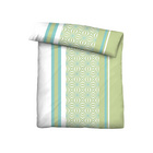 Castell Baumwoll Renforce Bettwäsche Längsmuster pistaziengrün, 1x 155x220 cm + 1x 80x80 cm