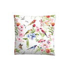 biberna Baumwoll-Satin Bettwäsche Birdie weiß, 1x 155x220 cm + 1x 80x80 cm