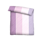 Castell Mikrofaser Seersucker Bettwäsche Längsbalken flieder, 1x 155x220 cm + 1x 80x80 cm