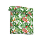 Castell Mikrofaser Seersucker Bettwäsche Blumen weiß, 1x 135x200 cm + 1x 80x80 cm