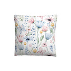 Castell Mikrofaser Seersucker Bettwäsche Blätter sturmgrau, 1x 135x200 cm + 1x 80x80 cm