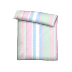 Castell Mikrofaser Bettwäsche Streifen mint, 1x 155x220 cm + 1x 80x80 cm