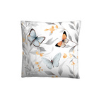 biberna Tencel Bettwäsche Schmetterlinge weiß, 1x 155x220 cm + 1x 80x80 cm