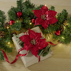 Weihnachtsstern-Clips 2er-Set