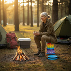 Teleskopstuhl faltbar Regenbogen mit Tragegriff