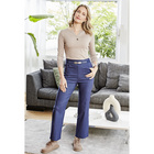 Stretch-Gürtel navy + taupe