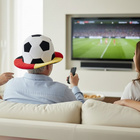 Fan-Hut im Deutschland-Design mit Fußball-Motiv