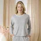 Lounge-Pulli graumeliert