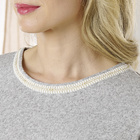 Lounge-Pulli graumeliert