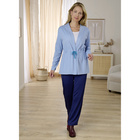 Fleece-Cardigan "Mila" himmelblau