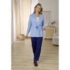 Fleece-Cardigan "Mila" himmelblau
