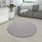 Hochflor-Teppich RABBIT 780 Grau Rund Paco Home