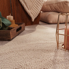 Kurzflor-Teppich CADIZ 630 Beige Rund Paco Home