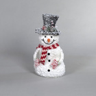 LED-Schneemänner "Familie Frosty" (Mann + Frau + Kind)