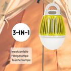 Insektenfalle 3-in-1 mit UV-Licht Genius