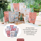 Adventskalender-Tüten "Cheerful Christmas" zum Selbstbefüllen