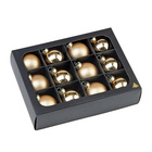 Weihnachtskugeln Gold, 12er-Set – Wurm