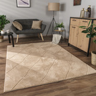 Kurzflor Teppich Utrecht 641 Beige Paco Home