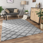 Kurzflor Teppich Utrecht 642 Grau Paco Home