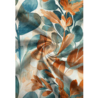 Satin-Bettwäsche "Blätterranke" terra biberna