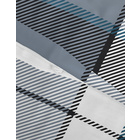 Castell Polycotton-Biber-Bettwäsche „Karo“ petrol