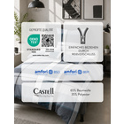 Castell Polycotton-Biber-Bettwäsche „Karo“ petrol