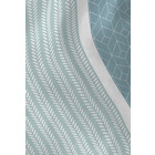 Castell Polycotton-Biber-Bettwäsche „Längsstreifen“ petrol
