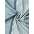 Castell Polycotton-Biber-Bettwäsche „Längsstreifen“ petrol
