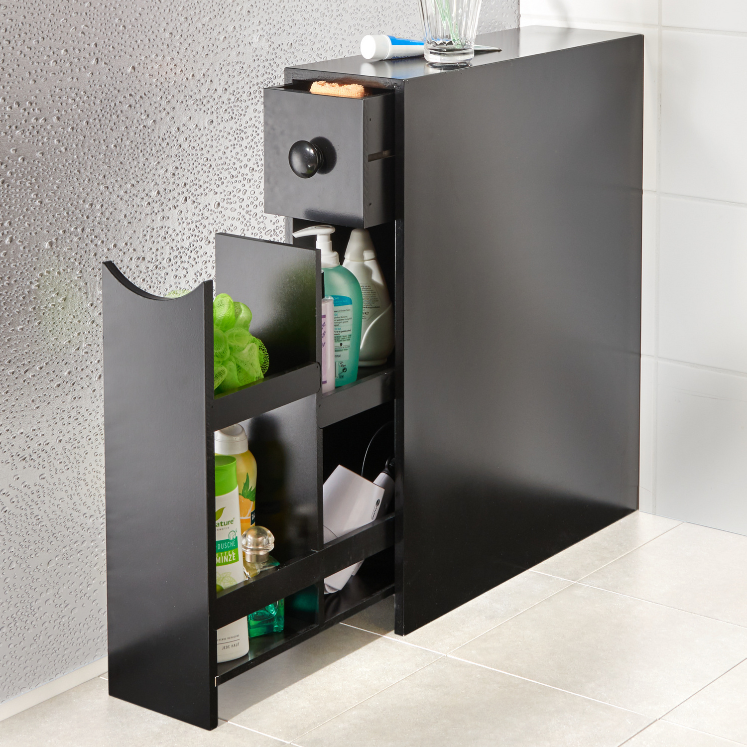 Badezimmerschrank schwarz 39417000 | 3PAGEN