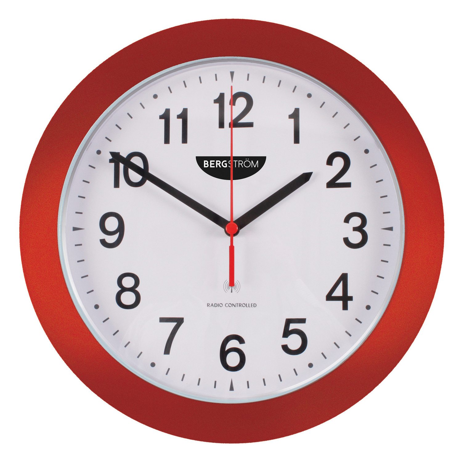 Wanduhr rot-weiß Bergström