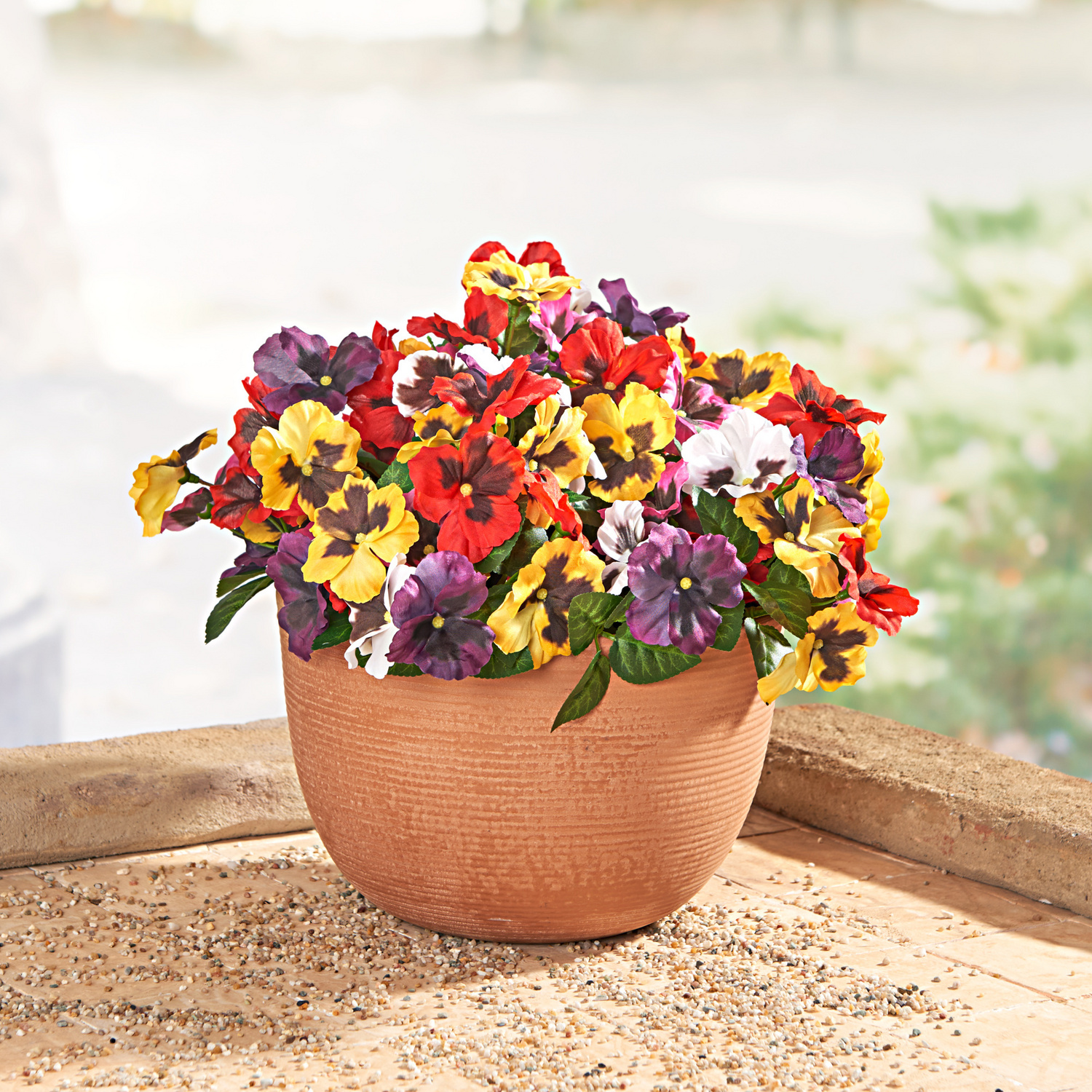 Künstliche Stiefmütterchen-Sträuße 3er-Set Gainsborough