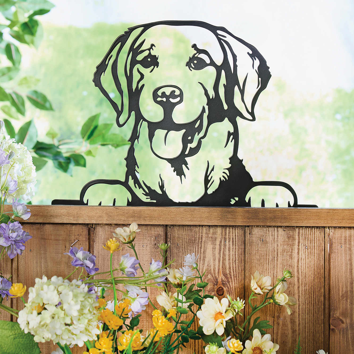 Zaundekoration Silhouette Hund Gainsborough