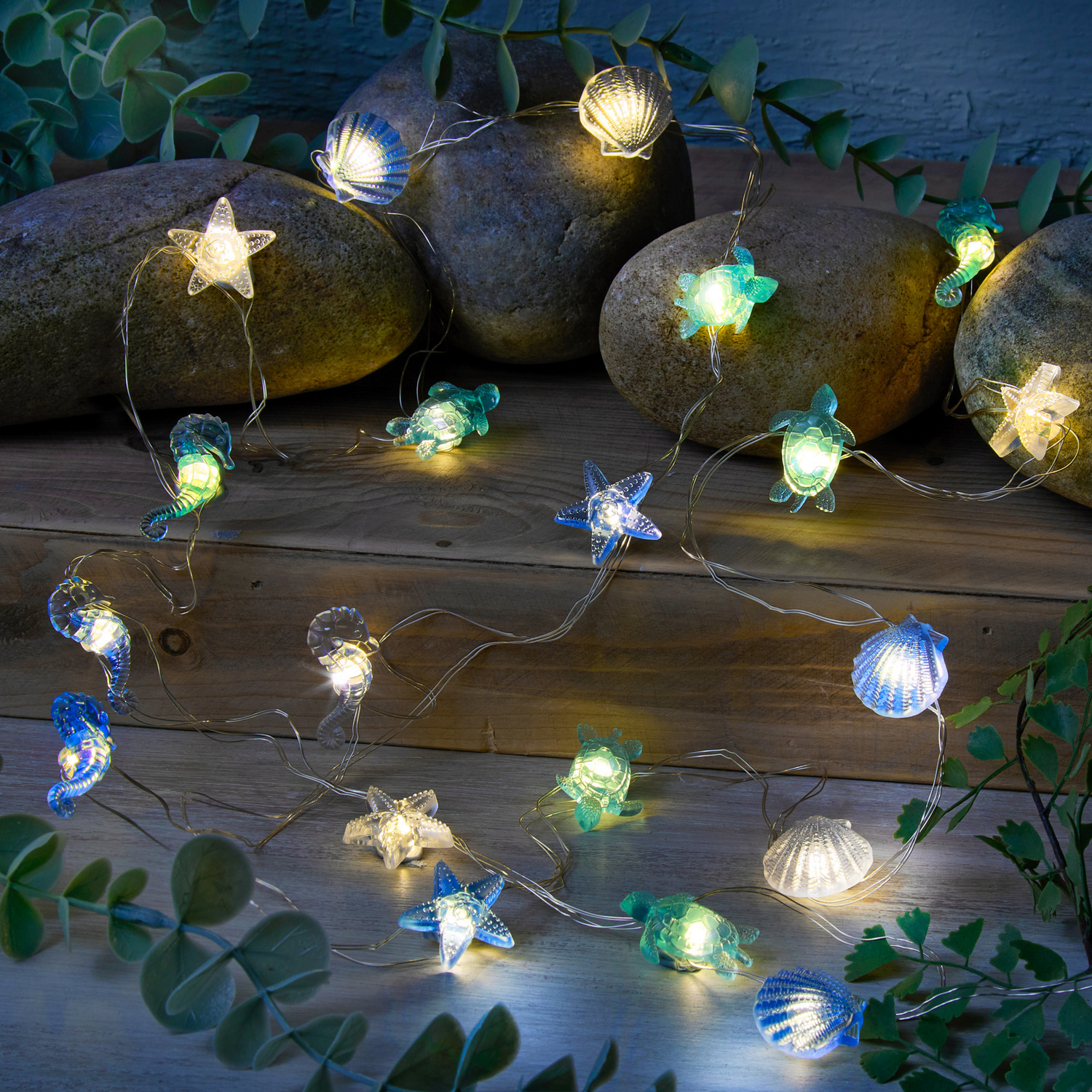 Solar-Lichterkette "Meerestiere"